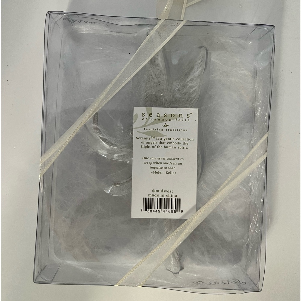 Serenity Angel in Ballet Pose Helen Keller Quote Inspirational Ornament NWOT - Picture 6 of 8
